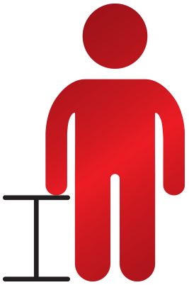 red outline