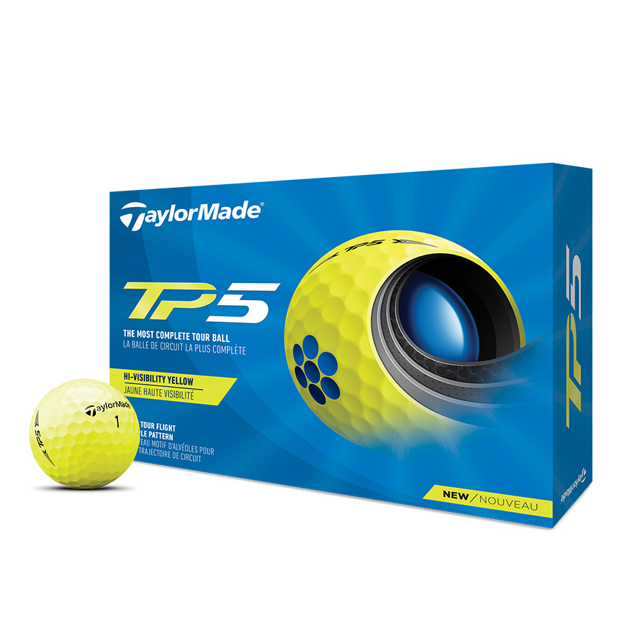 TP5 Yellow Golf Balls | TaylorMade