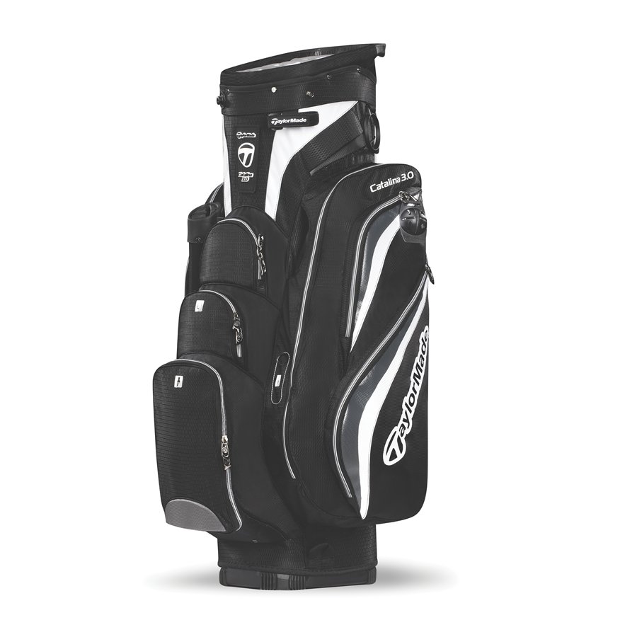 TaylorMade offers Catalina Premium 14 Way Cooler Cart Staff Golf Bag Black Blue White